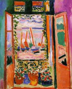"The Open Window"  Henri Matisse, 1905, Oil on Canvas