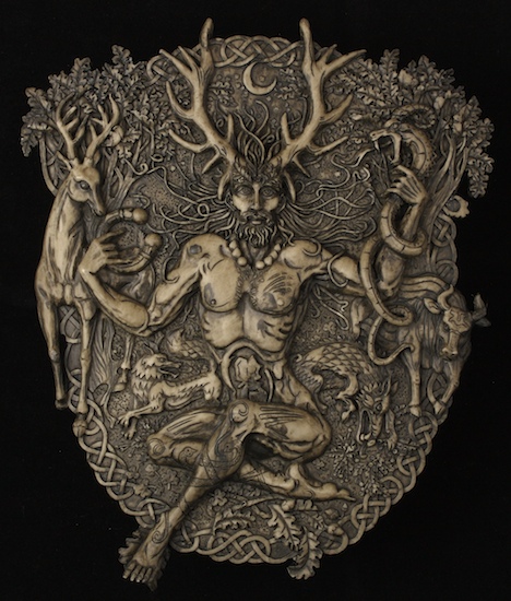 The Horned God - Cernunnos; Artist info was not listed with image.